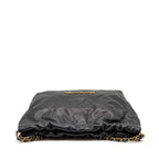 CHANEL MEDIUM 22 BAG CAVIAR BLACK GHW (MICROCHIP)