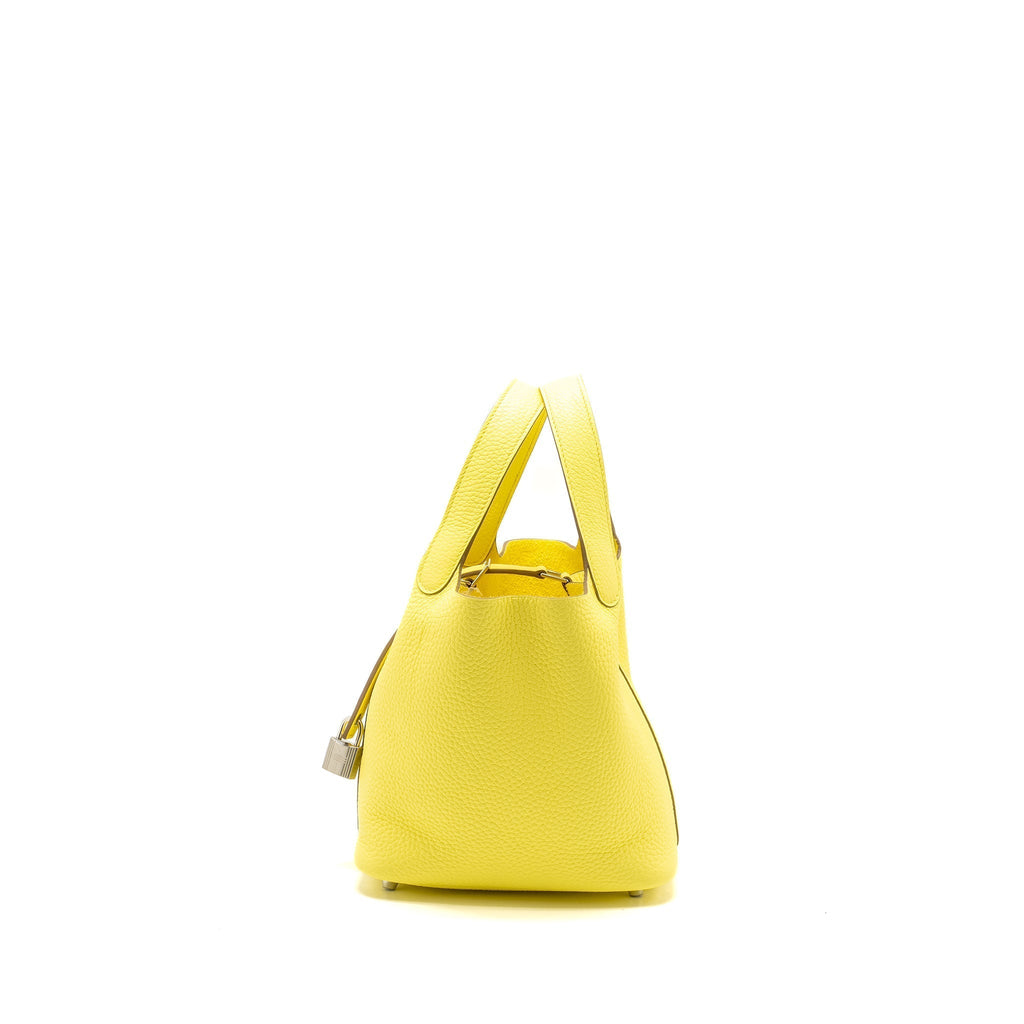HERMES PICOTIN 18 LOCK BAG CLEMENCE LIMONCELLO SHW