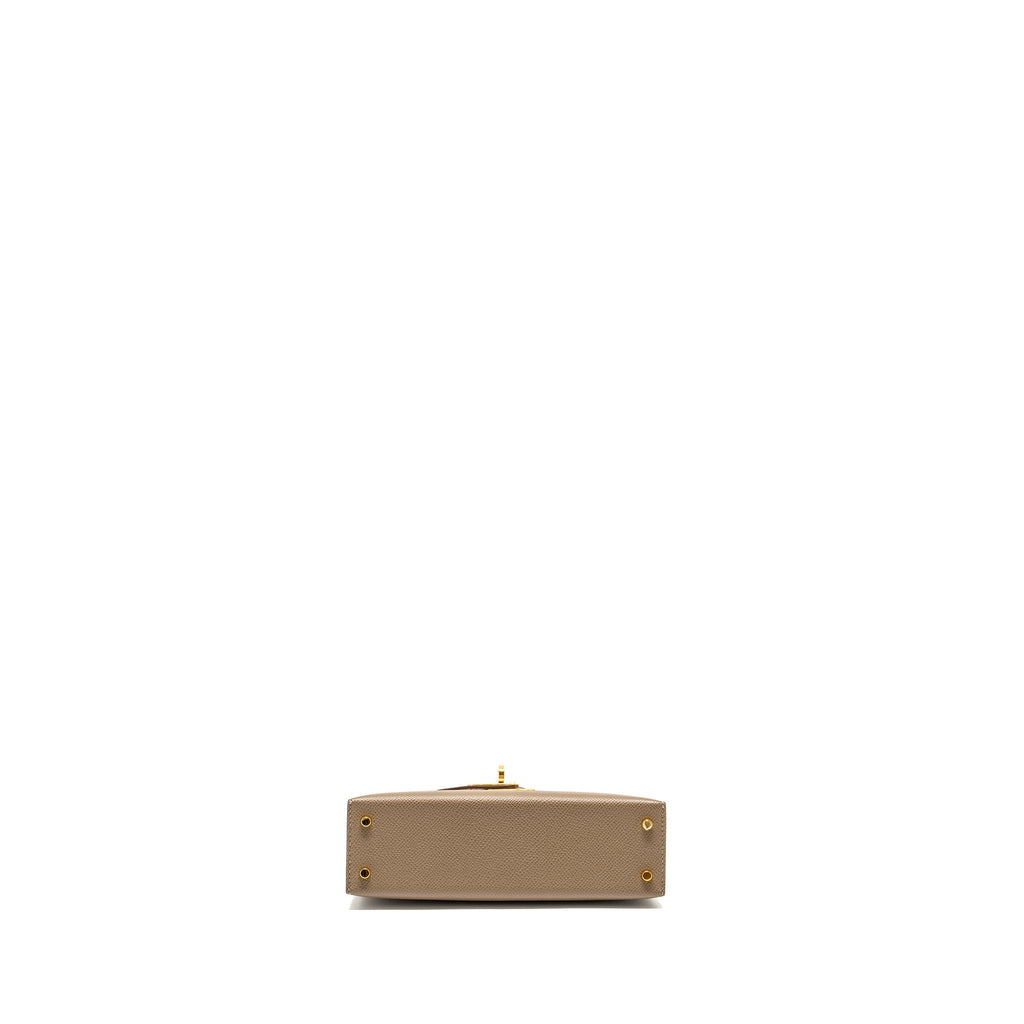 Hermes mini kelly II special order Epsom etoupe / trench GHW