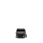CHANEL 24C MINI BACKPACK / CROSSBODY BAG CAVIAR BLACK LGHW (MICROCHIP)