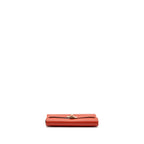 Hermes Kelly Long Wallet Grain Sanguine GHW