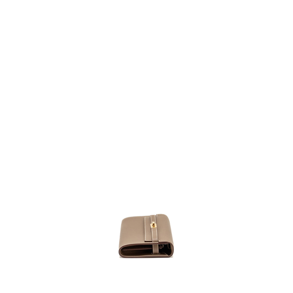 Hermes kelly to go Evercolor Etoupe GHW