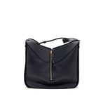 LOEWE MEDIUM HAMMOCK BAG GRAINED CALFSKIN DARK BLUE GHW
