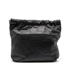 CHANEL MEDIUM 22 BAG CAVIAR BLACK GHW (MICROCHIP)
