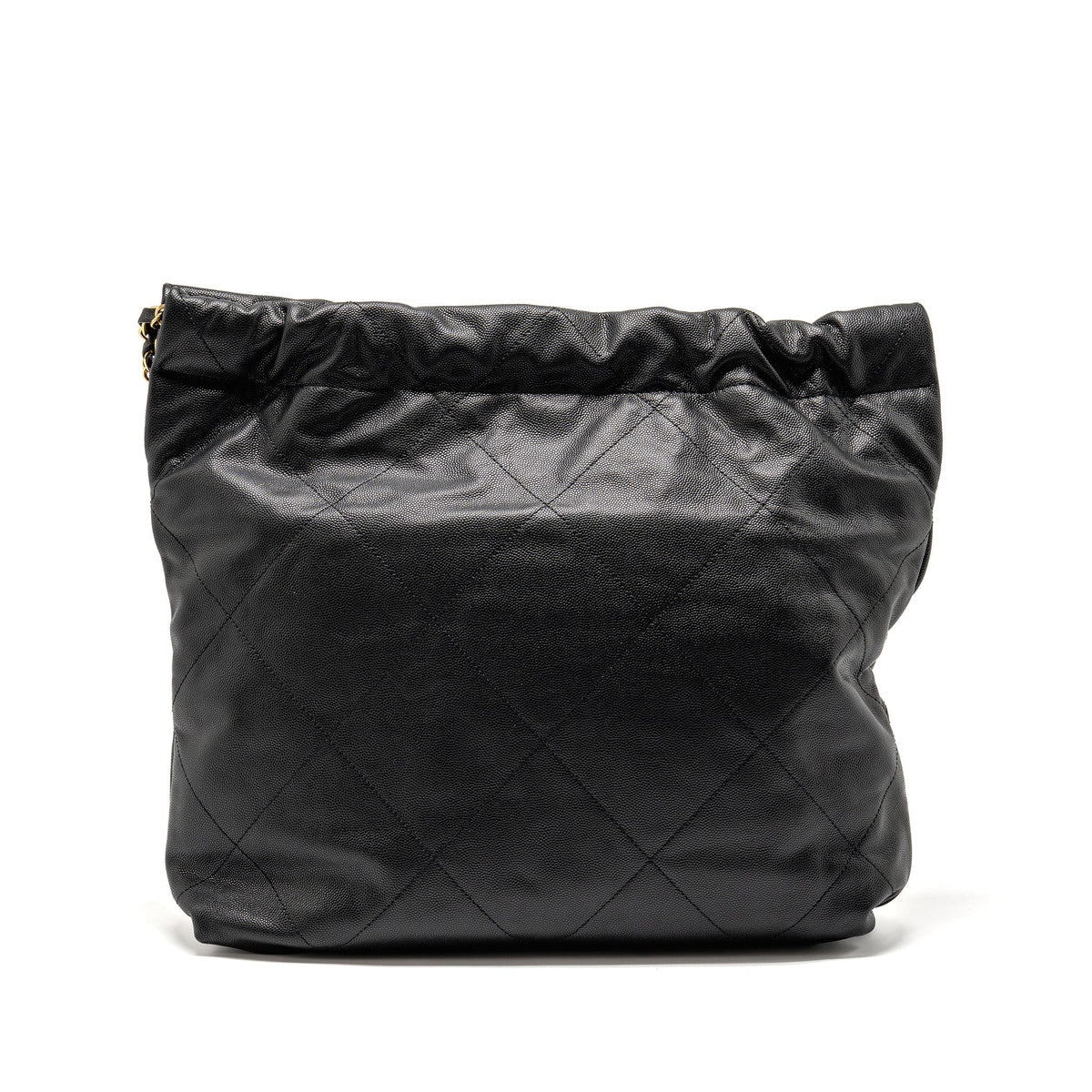CHANEL MEDIUM 22 BAG CAVIAR BLACK GHW (MICROCHIP)