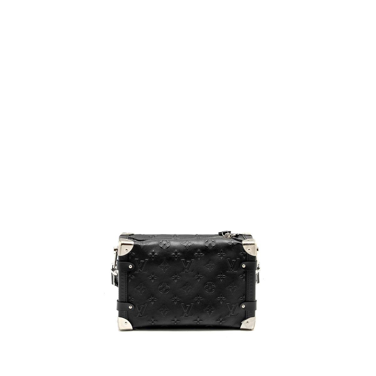 LOUIS VUITTON SIDE TRUNK MONOGRAM DEBOSSED CALFSKIN BLACK SHW