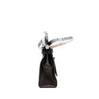 Hermes herbag 31 zip bag canvas / hunter ebene / ecru SHW