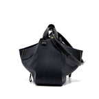 LOEWE MEDIUM HAMMOCK BAG GRAINED CALFSKIN DARK BLUE GHW