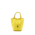 HERMES PICOTIN 18 LOCK BAG CLEMENCE LIMONCELLO SHW