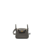 HERMES MINI LINDY CLEMENCE GRIS MEYER GHW