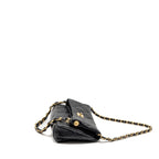 CHANEL LARGE HOBO BAG LAMBSKIN BLACK GHW (MICROCHIP)