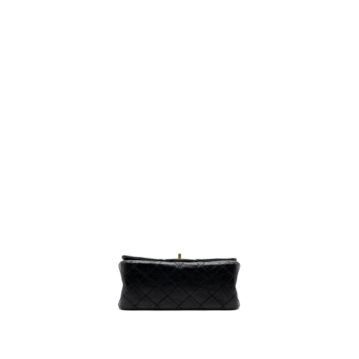 CHANEL MINI 2.55 REISSUE FLAP BAG AGED CALFSKIN BLACK GHW