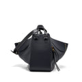 LOEWE MEDIUM HAMMOCK BAG GRAINED CALFSKIN DARK BLUE GHW