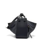 LOEWE MEDIUM HAMMOCK BAG GRAINED CALFSKIN DARK BLUE GHW