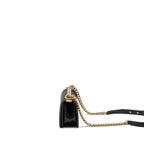 CHANEL CHEVRON SMALL BOY BAG CAVIAR BLACK GHW