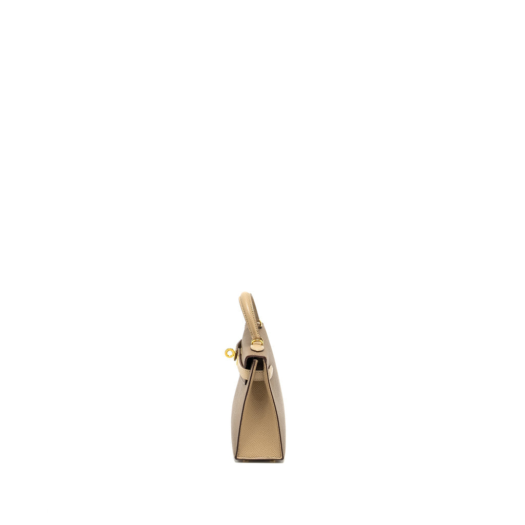 Hermes mini kelly II special order Epsom etoupe / trench GHW