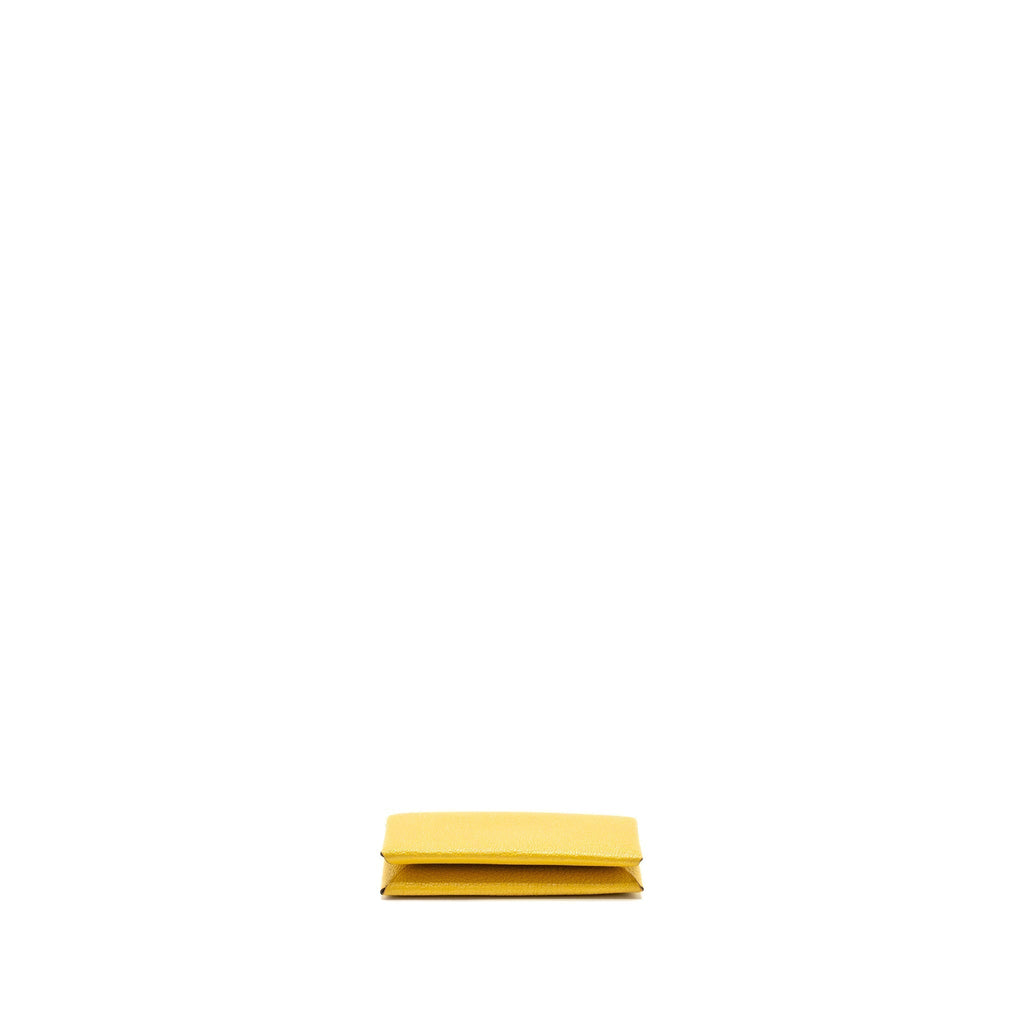 HERMES CALVI CARD HOLDER CHEVRE MYSORE LEATHER SUN / BLUR FRIDAY SHW