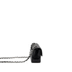CHANEL MINI RECTANGULAR FLAP BAG LAMBSKIN BLACK SHW (MICROCHIP)