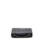 CHANEL 2.55 226 REISSUE FLAP BAG AGED CALFSKIN BLACK RUTHENIUM HARDWARE