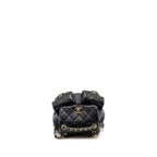 CHANEL 23P MINI TRIPLE PACK BACKPACK CAVIAR BLACK LGHW (MICROCHIP)