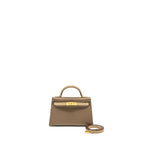 Hermes mini kelly II special order Epsom etoupe / trench GHW