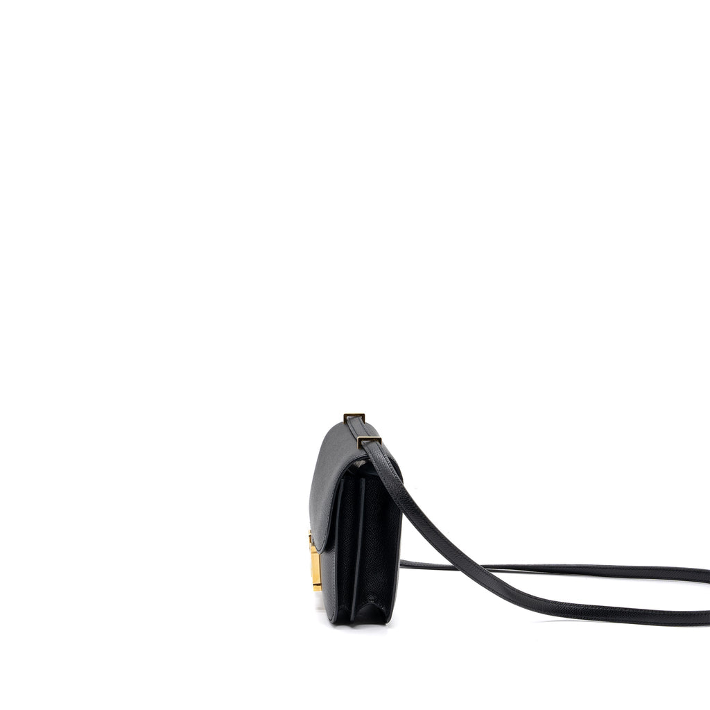 Hermes Mini Constance Epsom Black GHW