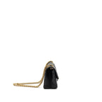 CHANEL MINI 2.55 REISSUE FLAP BAG AGED CALFSKIN BLACK GHW