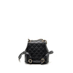 CHANEL 23P MINI TRIPLE PACK BACKPACK CAVIAR BLACK LGHW (MICROCHIP)