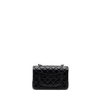 CHANEL MINI RECTANGULAR FLAP BAG LAMBSKIN BLACK SHW (MICROCHIP)