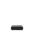 CHANEL TOP HANDLE VANITY WITH CHAIN CAVIAR BLACK LGHW (MICROCHIP)