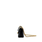 CHANEL MINI 2.55 REISSUE FLAP BAG AGED CALFSKIN BLACK GHW