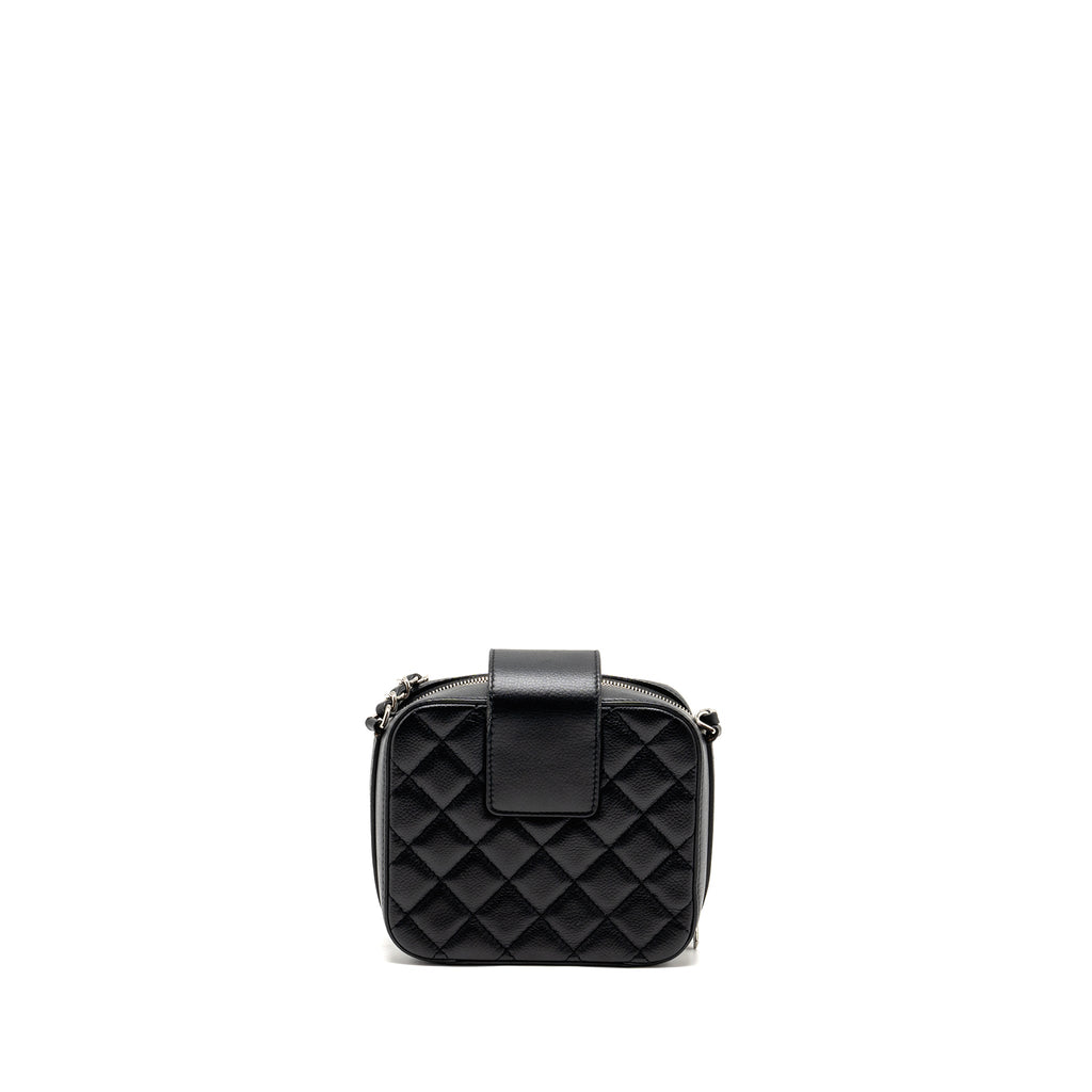 CHANEL QUILTED MINI VANITY BAG CAVIAR BLACK SHW