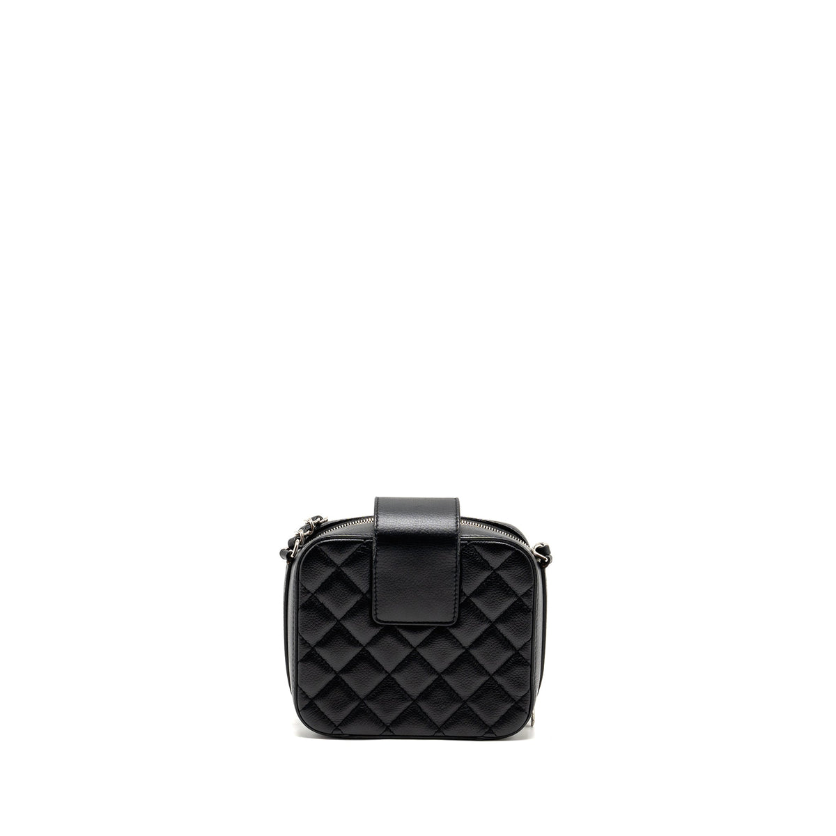 CHANEL QUILTED MINI VANITY BAG CAVIAR BLACK SHW