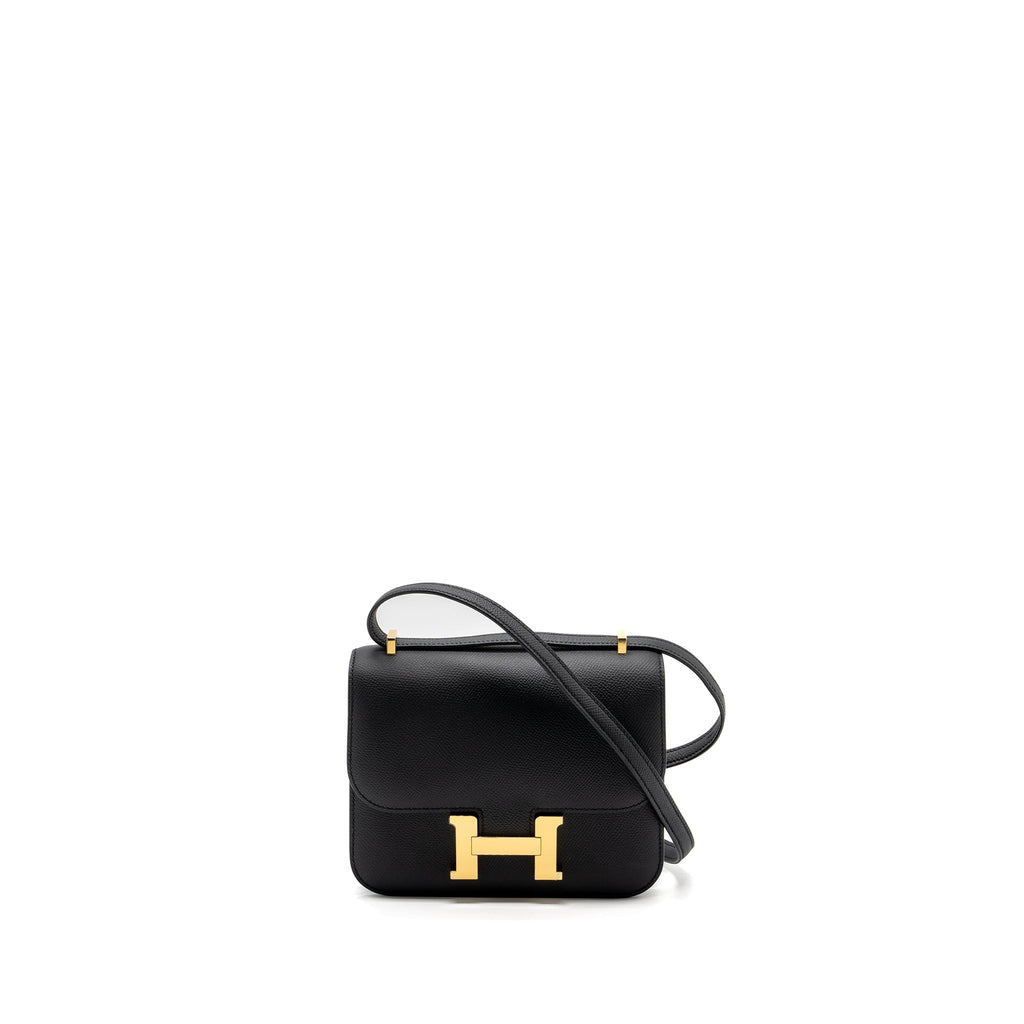 Hermes Mini Constance Epsom Black GHW