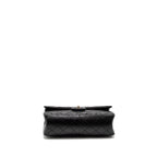 CHANEL LARGE 2.55 REISSUE FLAP BAG AGED CALFSKIN BLACK GHW