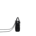 DIOR MINI LADY DIOR CALFSKIN SO BLACK
