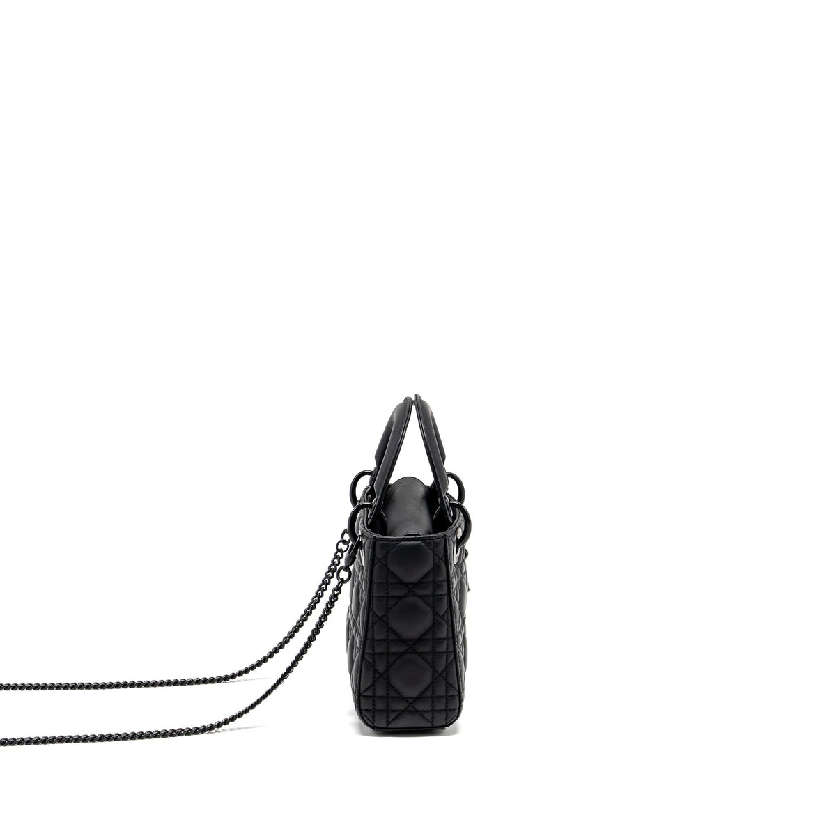 DIOR MINI LADY DIOR CALFSKIN SO BLACK