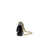 CHANEL SMALL 2.55 REISSUE FLAP BAG AGED CALFSKIN BLACK GHW