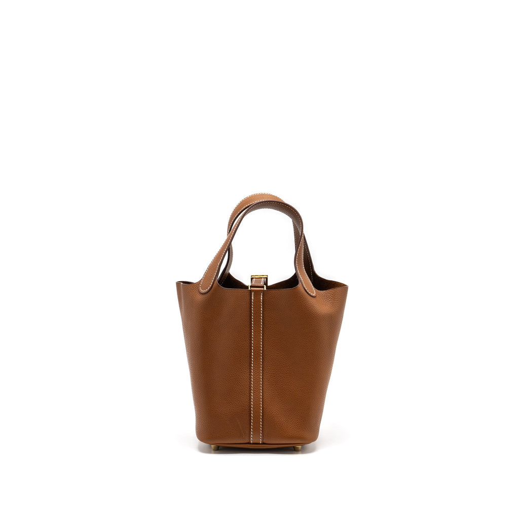 Hermes Picotin 18 Barenia Faubourg Gold GHW