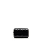 CHANEL 25P QUILTED BOWLING BAG LAMBSKIN BLACK LGHW (MICROCHIP)
