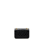 CHANEL MINI 2.55 REISSUE FLAP BAG AGED CALFSKIN BLACK GHW