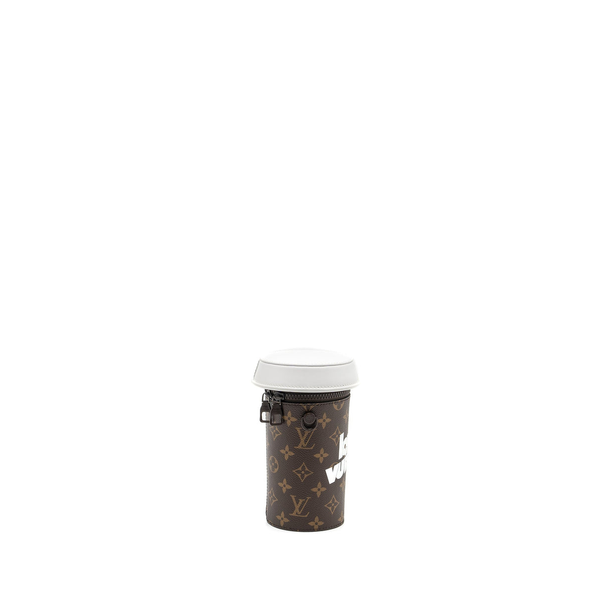 LOUIS VUITTON COFFEE CUP BAG MONOGRAM CANVAS BROWN/MULTICOLOUR BROWN HARDWARE