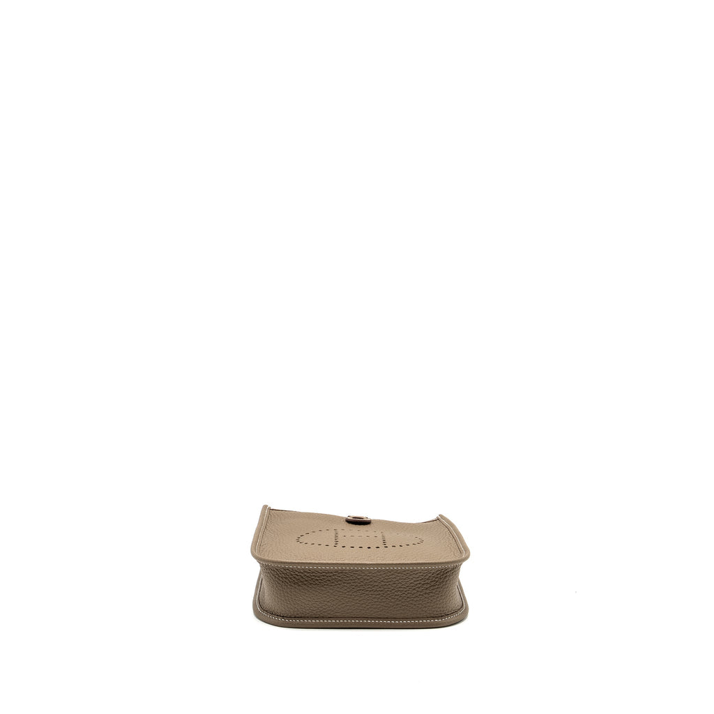 Hermes Mini Evelyne clemence etoupe SHW