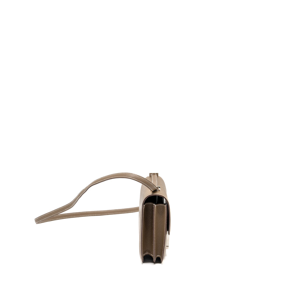 Hermes Mini Constance Epsom Etoupe SHW