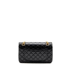 CHANEL SMALL 2.55 REISSUE FLAP BAG AGED CALFSKIN BLACK GHW