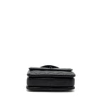 CHANEL SMALL TRENDY CC FLAP BAG LAMBSKIN SO BLACK(MICROCHIP)