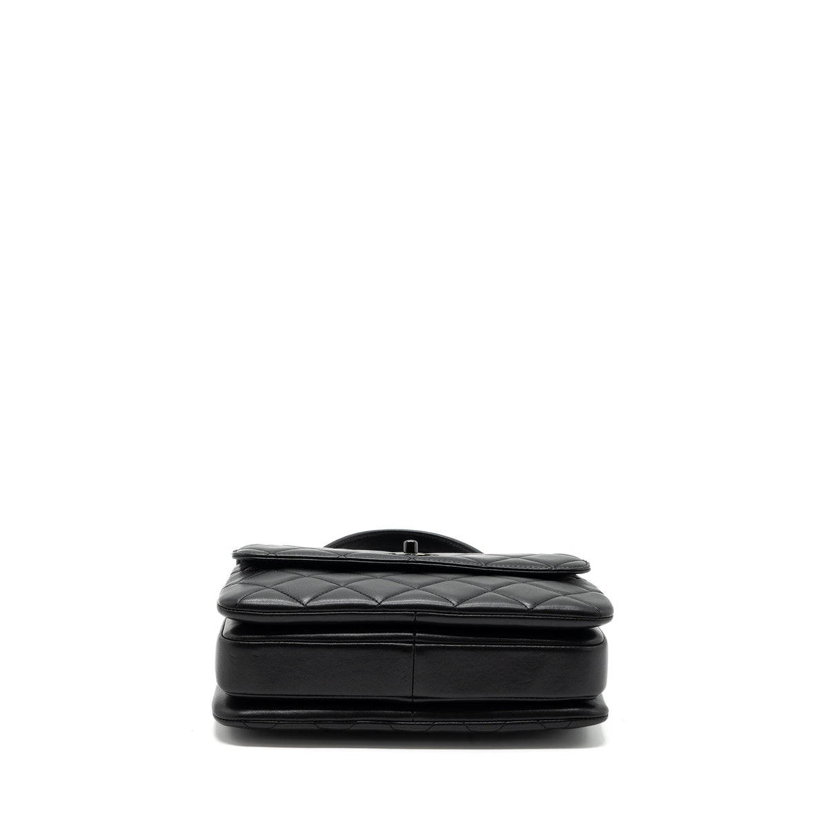 CHANEL SMALL TRENDY CC FLAP BAG LAMBSKIN SO BLACK(MICROCHIP)