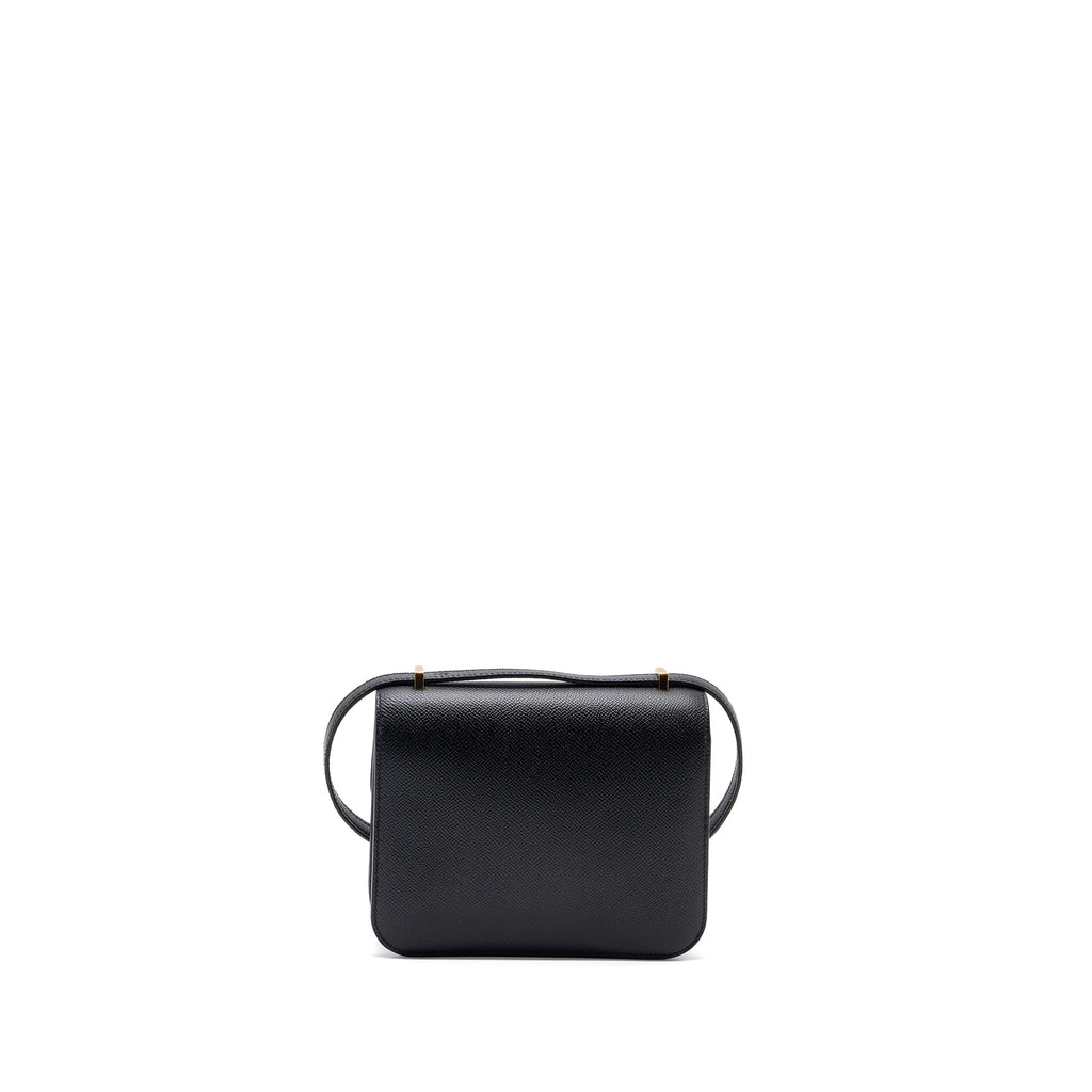 Hermes Mini Constance Epsom Black GHW