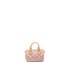 LOUIS VUITTON NANO SPEEDY MONOGRAM JACQUARD DENIM PINK GHW