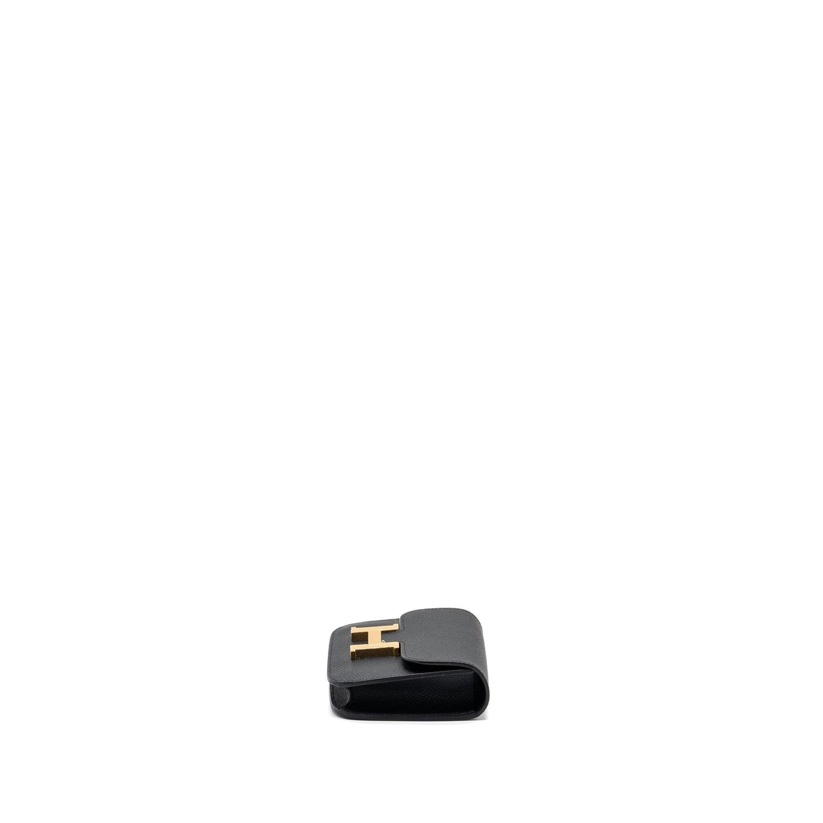 HERMES CONSTANCE SLIM WALLET EPSOM BLACK GHW